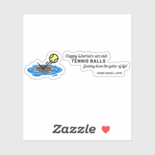 Adesivo Guerreiros felizes não são um Tênis