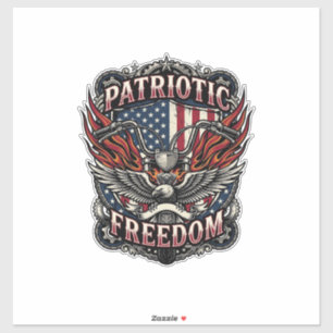 Adesivo Guidão da Liberdade Patriótica Moto Estrada Liberd