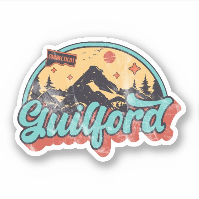 Adesivo Guilford, Connecticut (Frente)