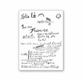 Adesivo Guillaume Apollinaire, Venu de Dieuze