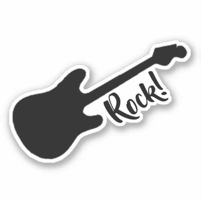 Adesivo Guitarra elétrica personalizável (Frente)