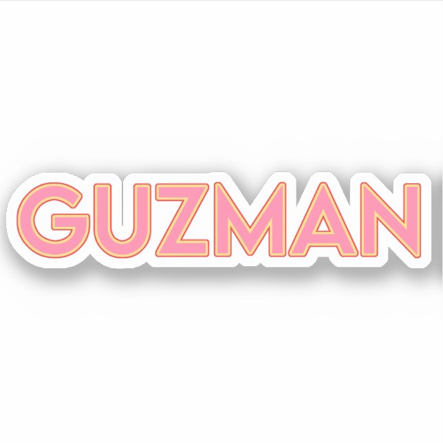ADESIVO GUZMAN 03 — 3" STICKER (Frente)