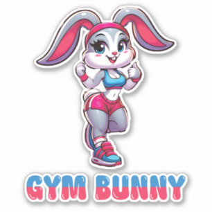 Adesivo Gym Bunny
