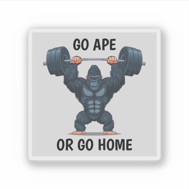 Adesivo Gym Gorilla (Frente)