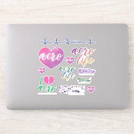 Adesivo Gymnastica Acrobática Decalações de Vinilo