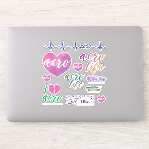 Adesivo Gymnastica Acrobática Decalações de Vinilo