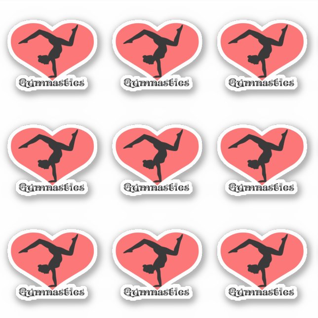 Adesivo Gymnastics Heart Stickers (Frente)