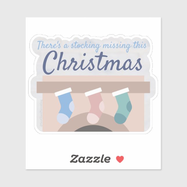 Adesivo Há uma meia faltando neste Natal (Folha)