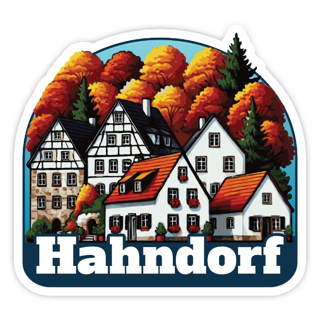 Adesivo Hahndorf, SA Sticker (Hahndorf SA Sticker. Popular German themed town in South Australia.)