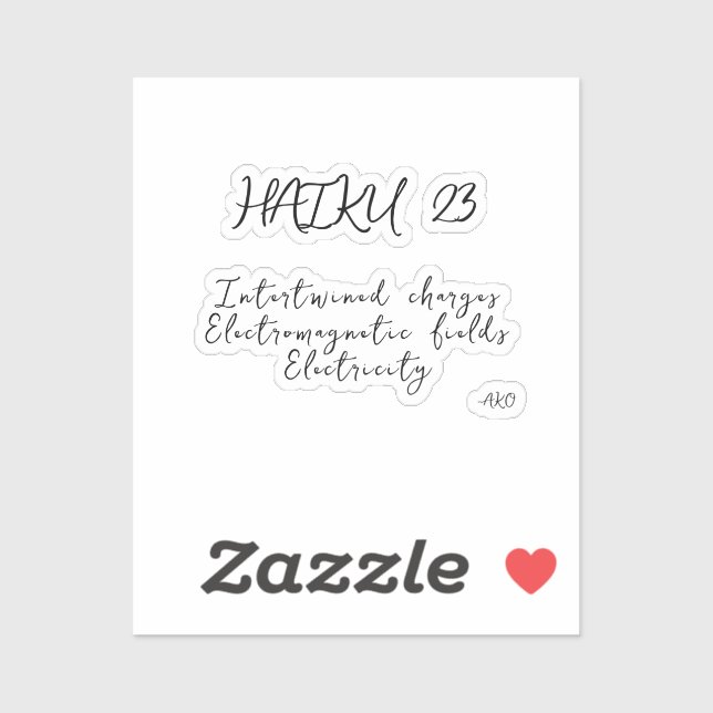 ADESIVO HAIKU 23 (Folha)