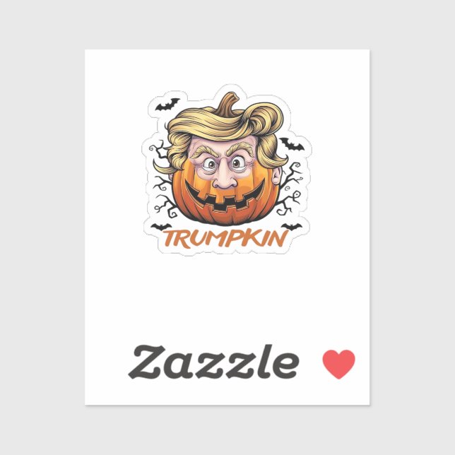 Adesivo Hair Engraçado Pumpkin Halloween Boo - Humor Polít (Folha)