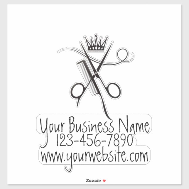Adesivo Hair Stylist Business Decal (Folha)