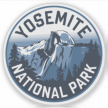 Half Dome Yosemite Round Emblem