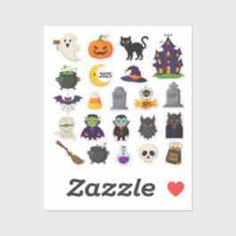 Adesivo Halloween 2025 Spooky Sticker Set - Pumpkins,ghost