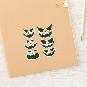 Adesivo Halloween Assustador Assustador Mau assustador