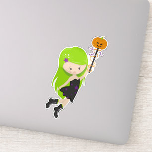 Adesivo Halloween, Bruxa, Abóbora, Truque Ou Tratar, Boo