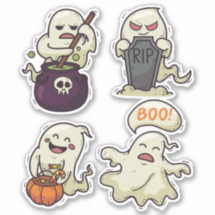 Adesivo Halloween Ghosts