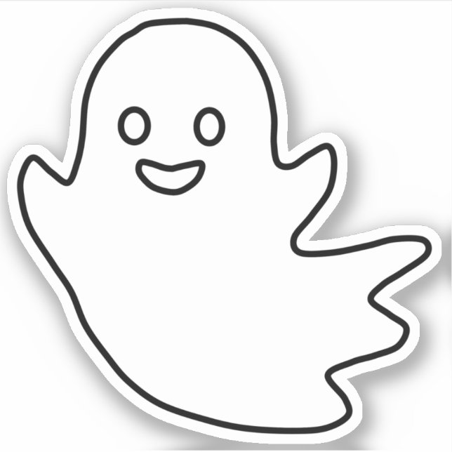 Adesivo Halloween Ghosts Sticker (Frente)