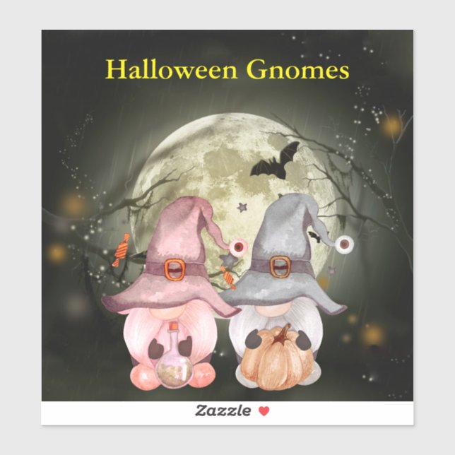 Adesivo Halloween Gnomos Full Moon Vinyl (Folha)
