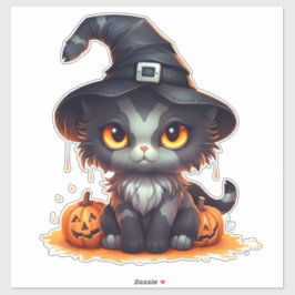 Adesivo Halloween Kitten