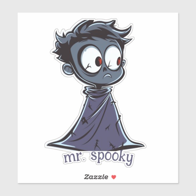 Adesivo Halloween Monster Boy (Folha)