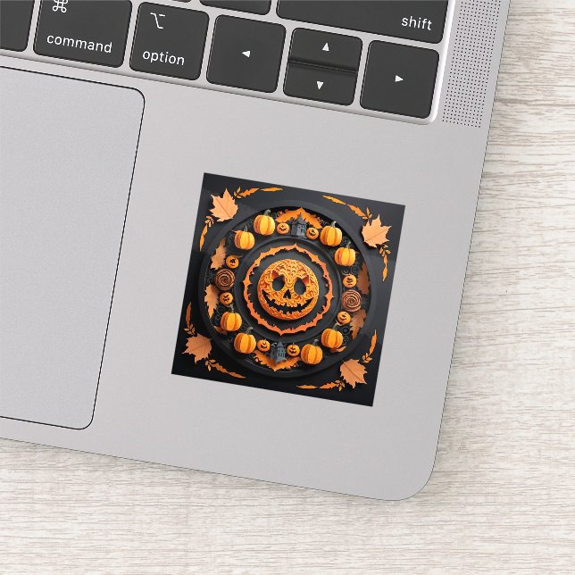 Adesivo Halloween Papercuat Mandala (Detalhe)