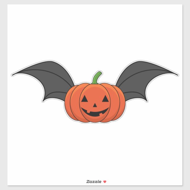 Adesivo Halloween Pumpkin Bat (Folha)