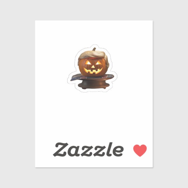 Adesivo Halloween, Pumpkin Trumpkin, Faça Excelente de Hal (Folha)