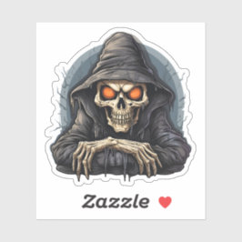 Adesivo Halloween Scary Cartoon Bord Skeleton