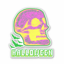 Adesivo Halloween Skull