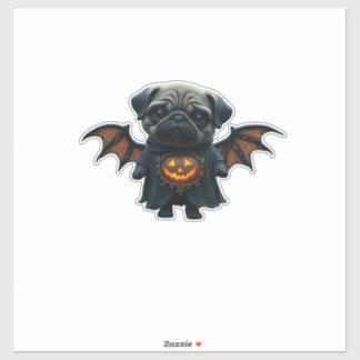 Adesivo Halloween Spooky Pug Classic T-Shirt
