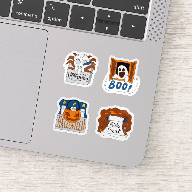 Adesivo Halloween spooky scary sticker collection (Detalhe)