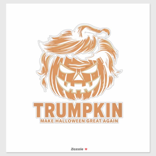 Adesivo Halloween Trumpkin Faz Excelente de Halloween nova (Folha)
