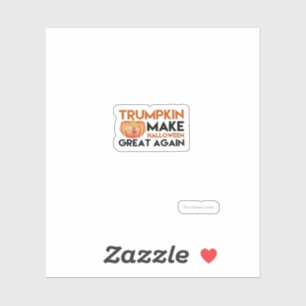 Adesivo Halloween Trumpkin Funny - Clássica Maga Costume D