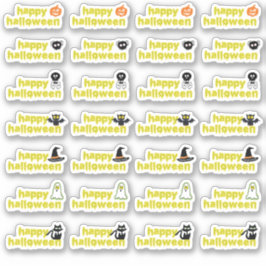 Adesivo Halloween Vampire Bat Spider Web Skull Hat