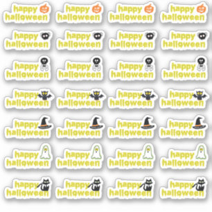 Adesivo Halloween Vampire Bat Spider Web Skull Hat