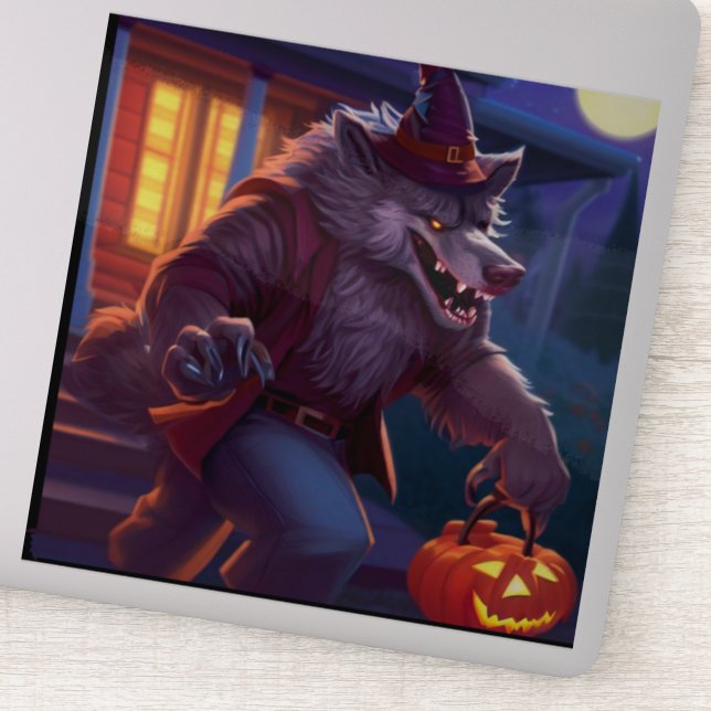 Adesivo Halloween/werewolf/outono/outono (Detalhe)