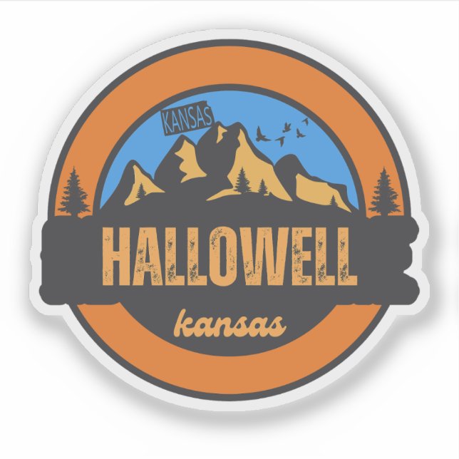 Adesivo Hallowell, Kansas (Frente)