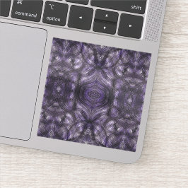 Adesivo Hallways Abstract Dark Purple Black Watercolor Art