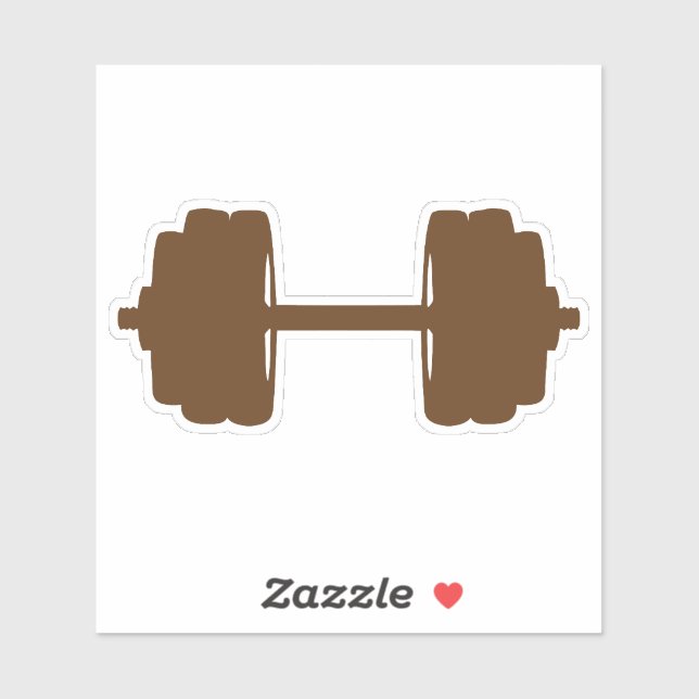 Adesivo haltere musculation poids bodybuilding  (Folha)