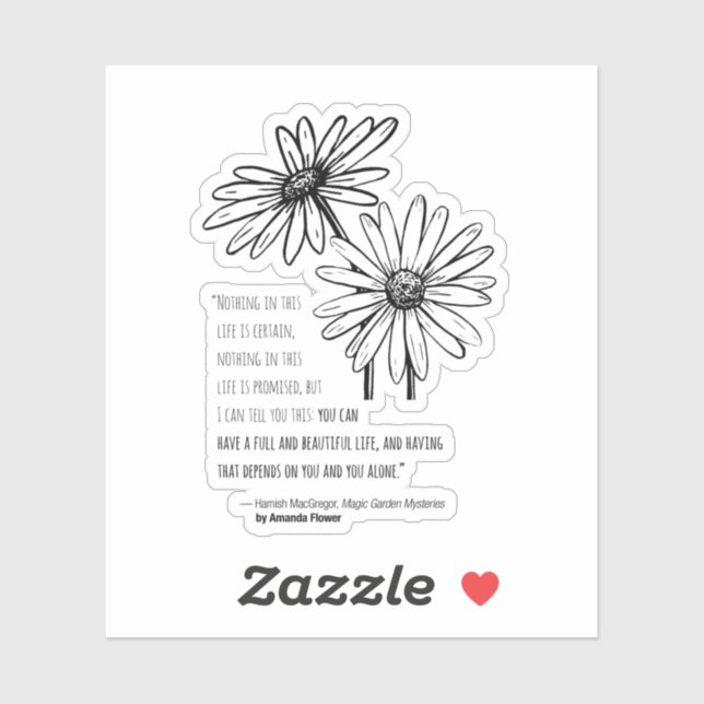 Adesivo Hamish MacGregor Daisy Vinyl Sticker (Folha)