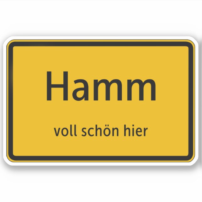 Adesivo Hamm Aufkleber Sticker Autoaufkleber (Frente)