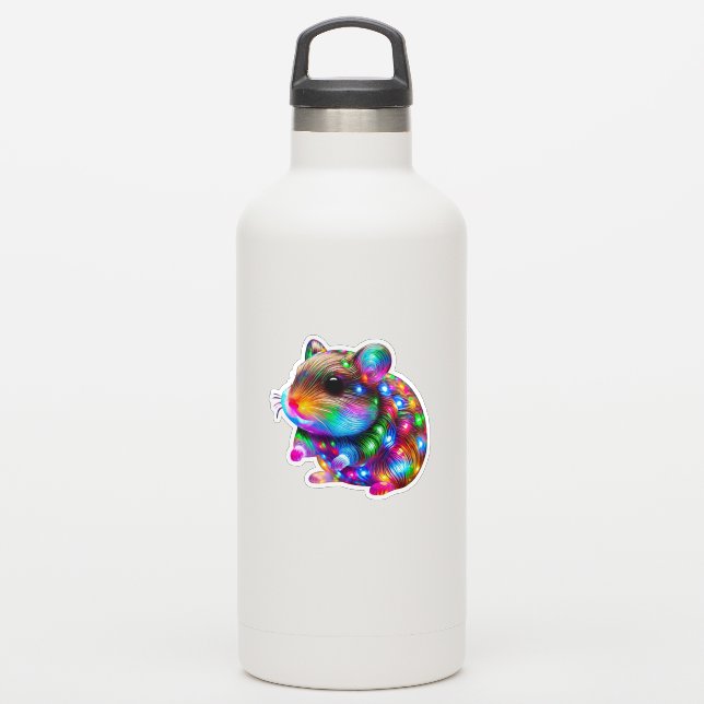 Adesivo Hamster brilhante (Garrafa d'água)