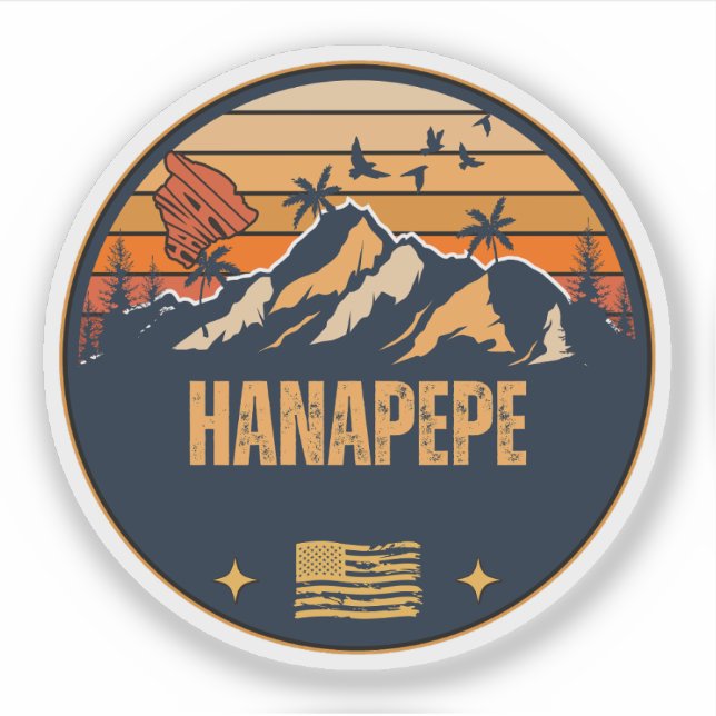 Adesivo Hanapepe, Havaí (Frente)