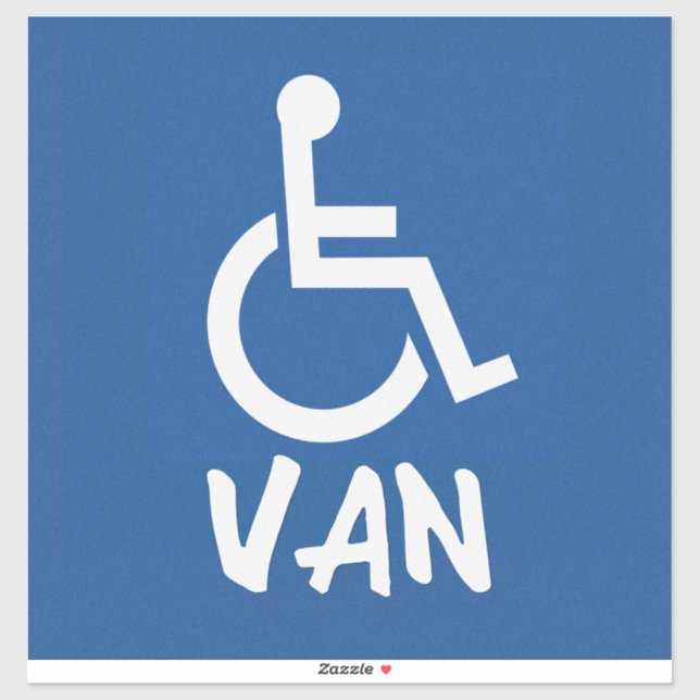 Adesivo Handicapped Van (Folha)