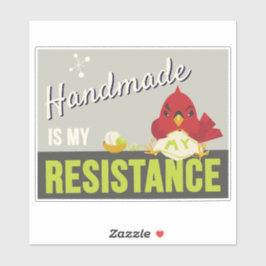 Adesivo Handmade is My Resistance-Rectangle sticker