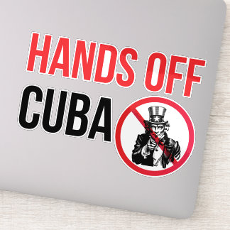 Adesivo Hands Off Cuba