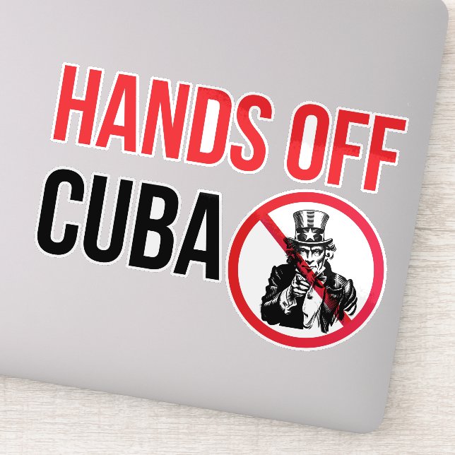 Adesivo Hands Off Cuba (Detalhe)