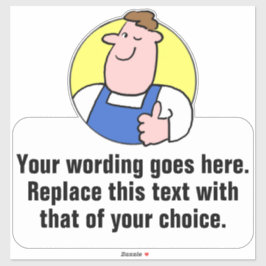 Adesivo Handyman ou Laborer Promocional