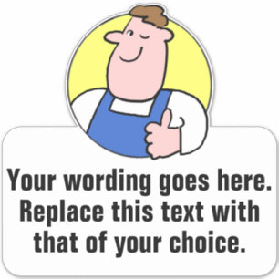 Adesivo Handyman ou Laborer Promocional